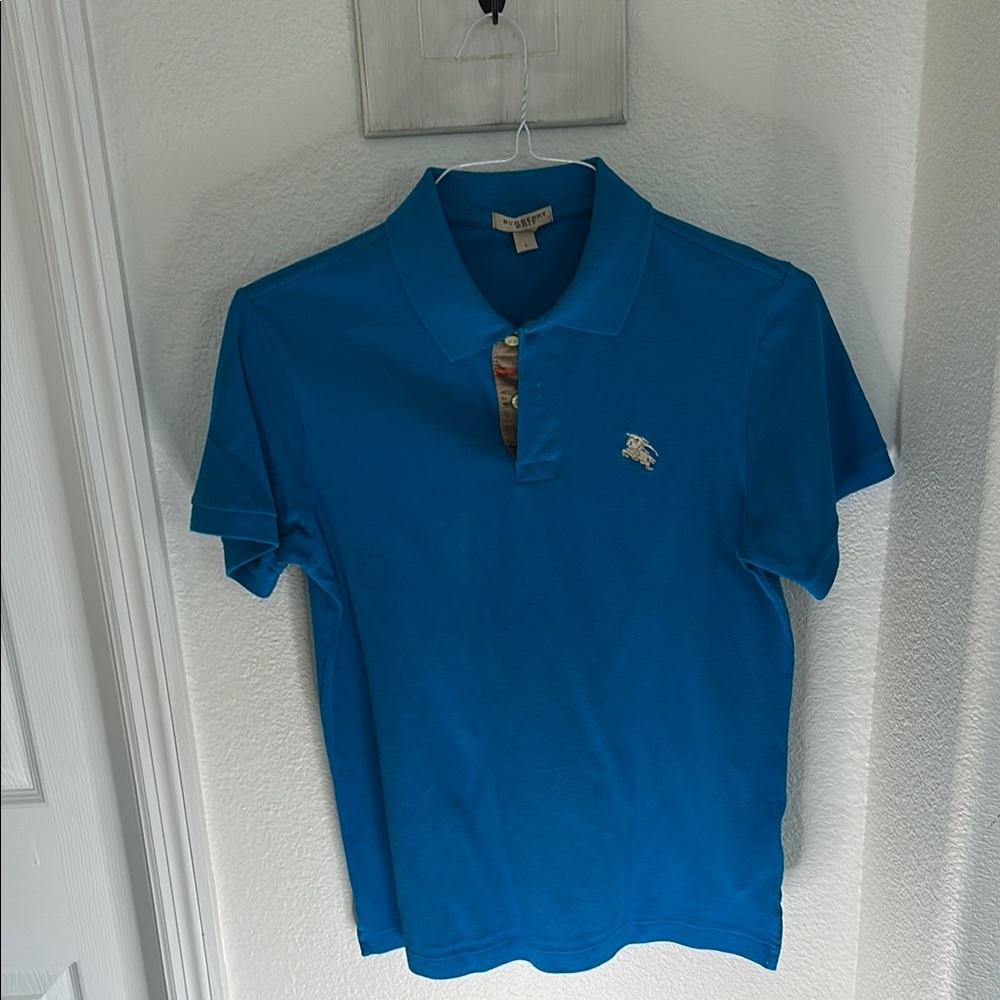 Burberry Blue Polo Shirt